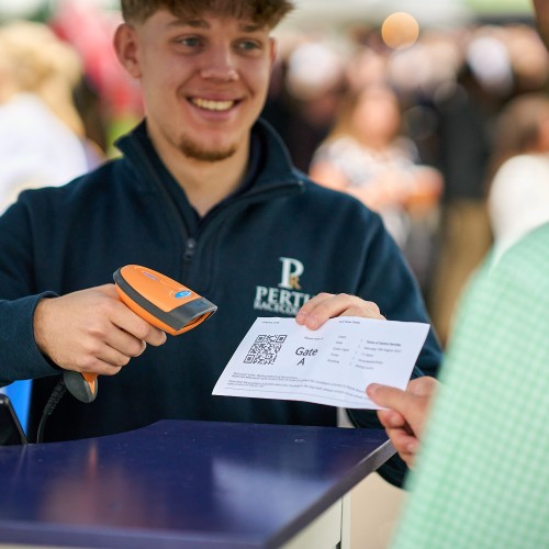 Prepare your tickets for entry into the races and events at Perth racecourse